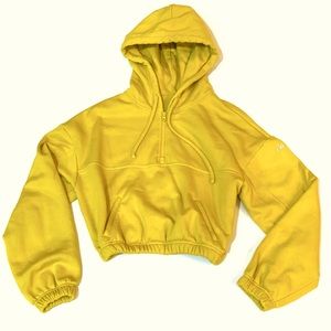 Alo Stadium Half Zip Hoodie - Sulphur